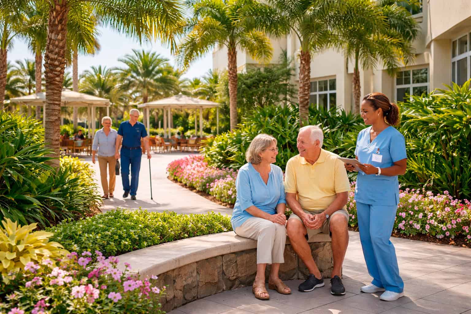 Healthcare Landscaping for Clinics & Senior Care in Palm Beach